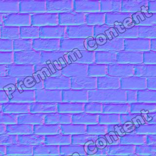 Seamless Textures of Wall Bricks + Normal & Bump Mapping 